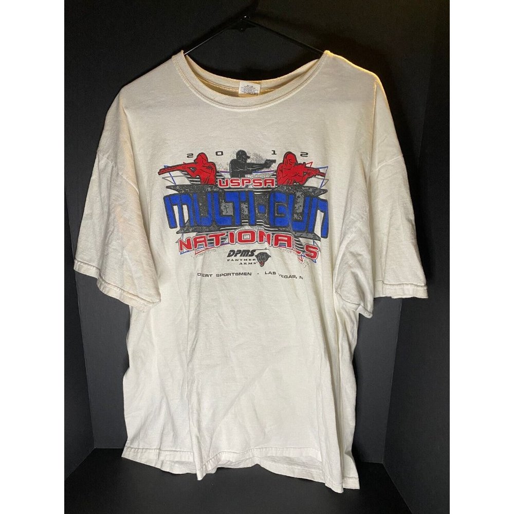 2012 USPSA Multi-Gun Nationals Las Vegas T Shirt Tee Mens XL Shooting Sports